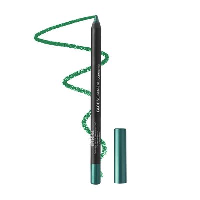 FACESCANADA Ultime Pro Eyeliner Pencil - Forest Green | 8 Hour Long Lasting | Smooth One Stroke Application | Soft Blendable Formula | Waterproof &amp; Smudge Proof | 0.04 Oz (1.2g)