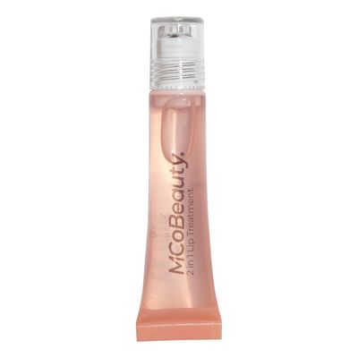 MCoBeauty 2-in-1 Glow &amp; Treat Lip Oil, Peach, Hydrating Tint for Luscious Lips, Vegan, Cruelty Free Cosmetics
