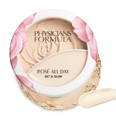 Physicians Formula Ros All Day Set &amp; Glow Highlighting Powder Luminous Light, Dermatologist Approved
