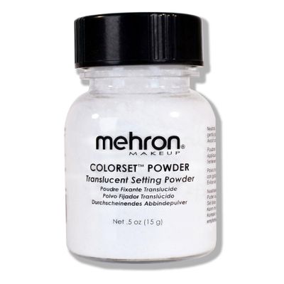 Mehron Makeup Colorset Powder | Translucent Powder Setting Powder | Face Powder For Special Effects, Halloween, &amp; Film 0.5 oz (14 g)