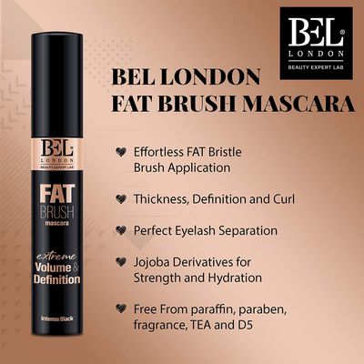 BEL London Fat Brush Mascara Extreme Volume and Definition