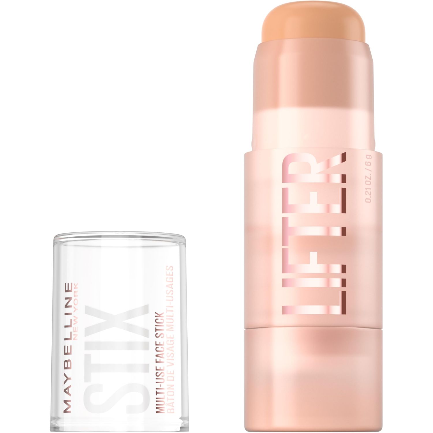 Maybelline Lifter Stix Multi-Use Face Stick - Contour, Bronzer, Concealer Foundation Stick, All-In-One Creamy Face Makeup Stick with Cranberry Seed Oil, 20, 1 Count