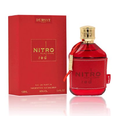 Dumont NITRO RED - 3.4oz - Eau De Parfum - Luxury Perfume for Men - Fruit, Woody, Floral &amp; Masculine Fragrance - Long Lasting Cologne Mist &amp; Body Spray - for Him