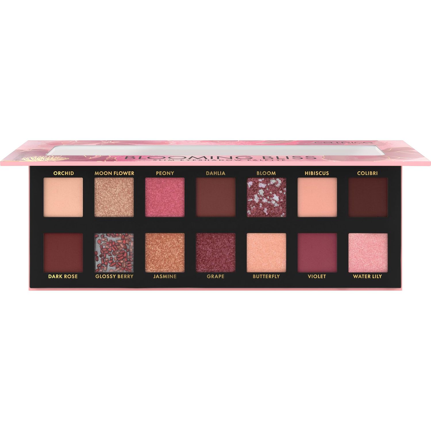 Catrice | Blooming Bliss Slim Eyeshadow Palette | 14 Highly-Pigmented Matte, Shimmer, &amp; Metallic Shades | Vegan &amp; Cruelty Free