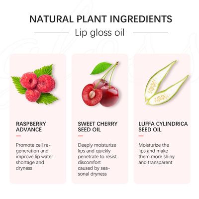 Rmoce Lip Oil, Hydrating Lip Glow Oil, Lip Plumper Gloss, Moisturizing Lip Oil, No-Sticky Transparent Plumping Lip Gloss, Lip Gloss Lip Balm Lip Care