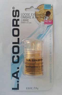 L. A. Colors Expressions Shimmering Loose Eyeshadow, BES402 Sunshine. Net Wt 0.10 Oz (2.8 G)