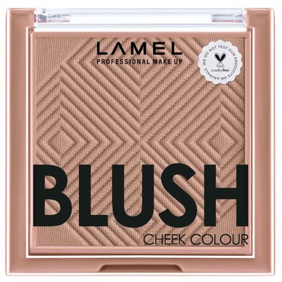 Lamel Blush Cheek Taupe Color Mini - Natural, Lightweight, Smooth, Blendable Powder - Shading &amp; Contouring - 4 Universal Shades Powder Blush - Cruelty Free -  404 (Taupe) - 3.8g  0.13