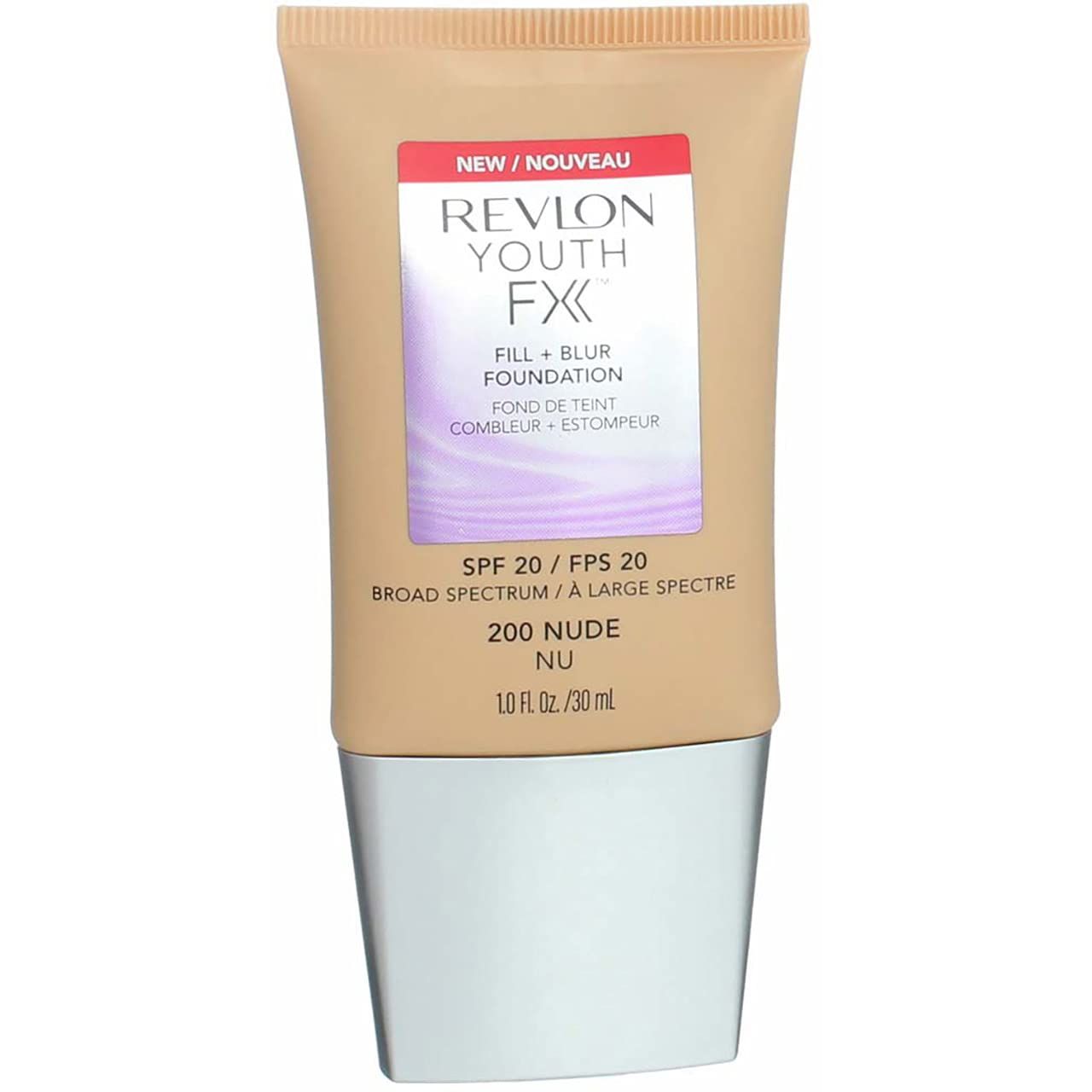 Revlon Youth Fx Fill  Blur Foundation, Nude, 1 Fluid Ounce