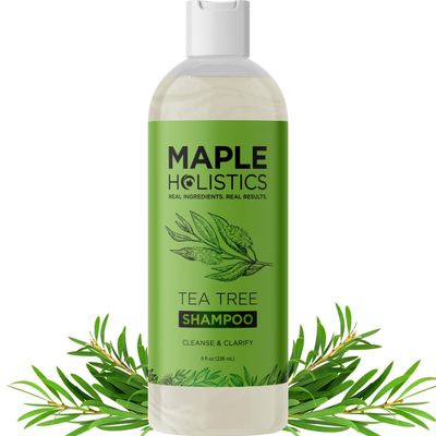 Clarifying Shampoo for Build Up &amp; Oily Hair - Tea Tree Shampoo for Men and Women with Rosemary Essential Oil for Oily Hair and Scalp - Color Safe Vegan Sulfate Silicone &amp; Paraben Free (8 Fl Oz)