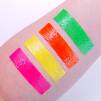 UV Glow - Neon UV Paint StickFace &amp; Body Crayon - Genuine and original UV Glow product - glows brightly under Blacklights! (Set of 4)