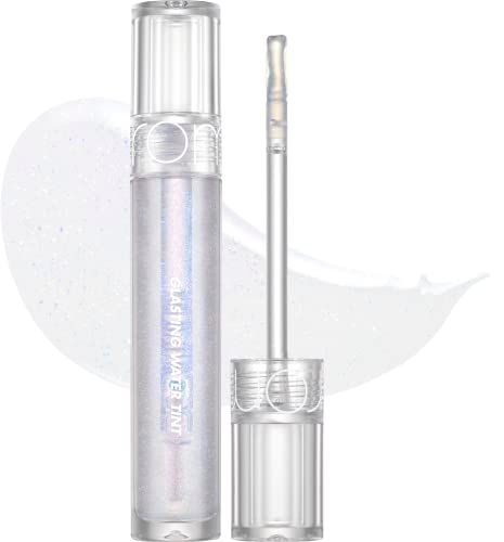 rom&amp;nd Glasting Water Gloss (00 METEOR TRACK) | Syrupy gloss, Glossy Finish, Long-lasting, Moisturizing, Highlighting, Natural-beauty, Gloss for Daily Use, K-beauty, 4.3g  0.15 Floz
