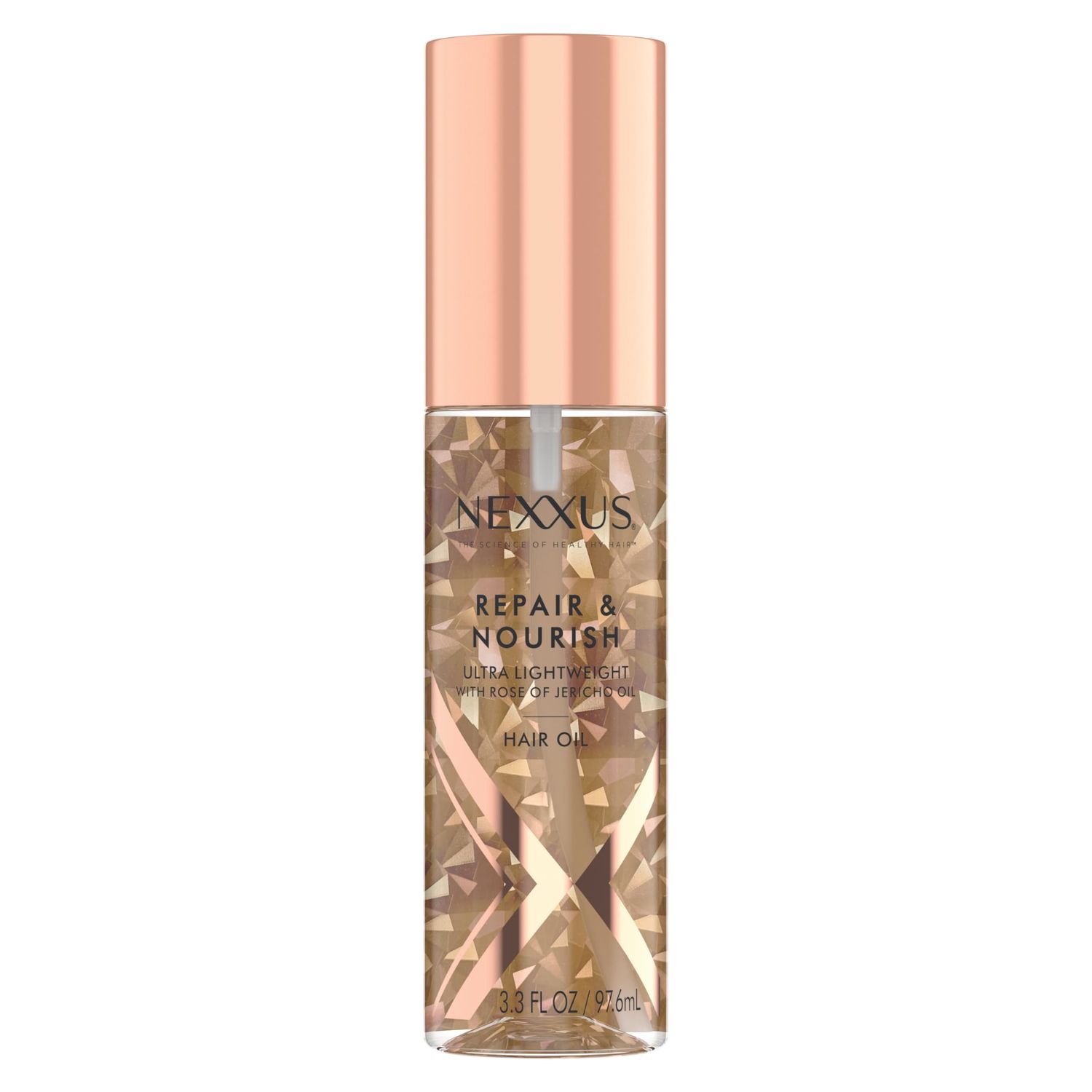 Nexxus Ultra Lightweight Hair Oil Repair &amp; Nourish for Intense Nourishment with StyleProtect Technology &amp; Rose of Jericho Oil 3.3 oz