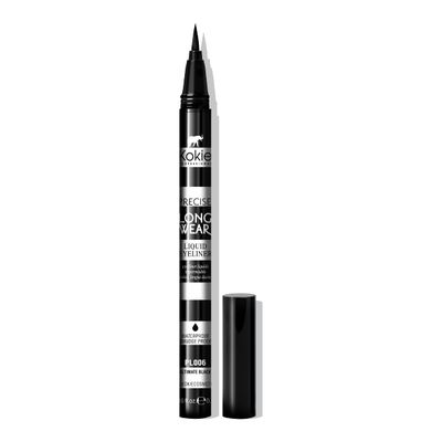 Kokie Precise Longwear Liquid Eyeliner, Waterproof, Smudge Proof