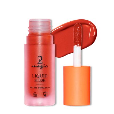 Liquid Blush, Long-lasting &amp; Blendable Liquid Blush for High-Pigment Color, Achieve a Soft, Dewy, Healthy Natural Finish (09-Blood Orange, 0.2 Ounce)