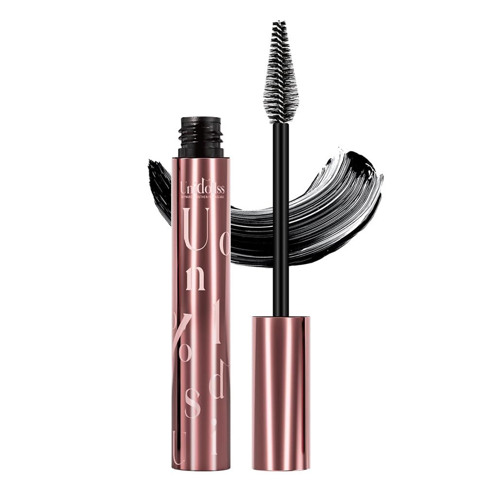 Unidollss Tubing Mascara Volume and Length Black Mascara Lengthening Long Lasting All Day, No Smudging, No Clumping, Washable Voluminous Mascara Tubing, Gluten-free Safe for Sensitive Eyes