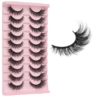 Cat Eye False Eyelashes - Fluffy Volume Lashes, Natural Look, Perfect for Weddings, Parties, and Daily Use - Handmade, Durable, and Comfortable