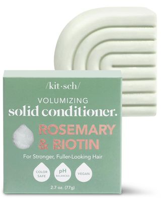 Kitsch Rosemary &amp; Biotin Natural Hair Conditioner Bar, Organic, Vegan, Volumizing, Hydrating &amp; Cleansing Conditioner for Curly or Straight Hair, Plastic, Paraben &amp; Sulfate Free, Eco Friendly, 2.7 oz