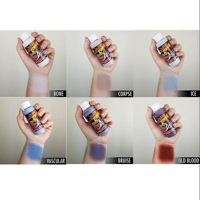 ProAiir Face and Body Painting Makeup - 6 Zombie Colors - 1 oz (30ml)