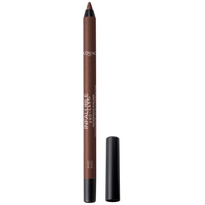 L&#39;Oreal Paris Makeup Infallible Pro-Last Pencil Eyeliner, Waterproof and Smudge-Resistant, Glides on Easily to Create any Look, Bronze, 0.042 oz.