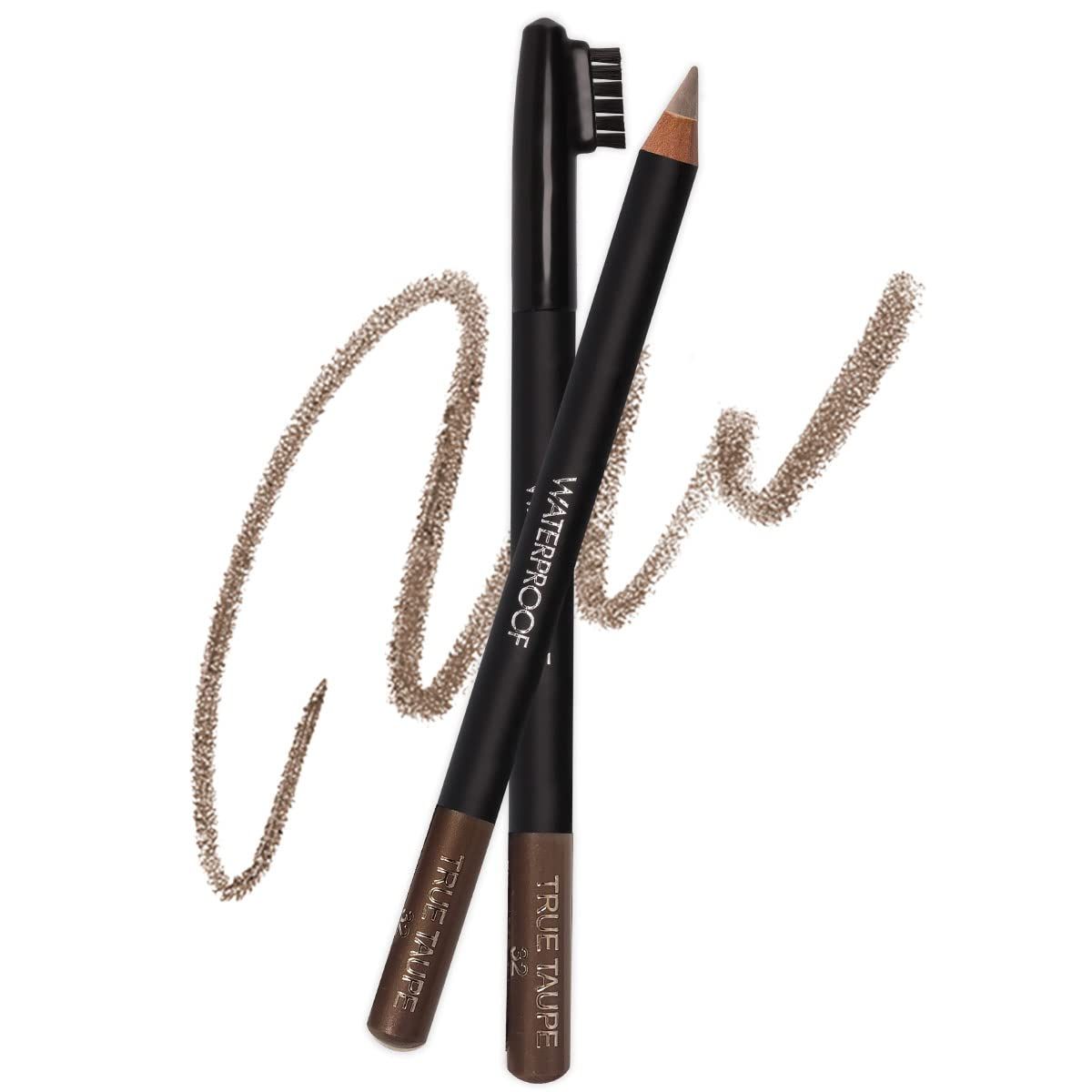 Sorme Cosmetics Waterproof Eyebrow Pencil (True Taupe) | Natural Defining Brow Liner with Brush | Smudge-Proof &amp; Waterproof Eyebrow Makeup | Nourishing Eye Brow Pencil for All Skin Types