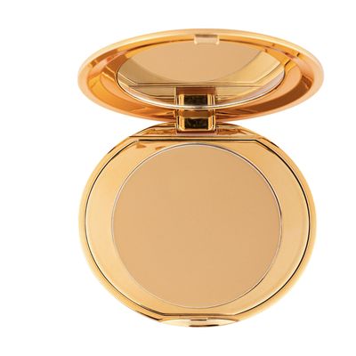 MCoBeauty Miracle Flawless Pressed Powder, Medium Warm Shade, Oil-Control, Soft-Focus Finish with Hydrating Rose Flower Extract &amp; Sweet Almond Oil, Vegan, Cruelty Free Cosmetics