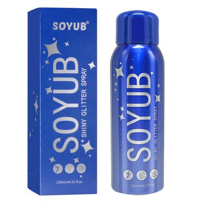 120ml Body Glitter Spray, Glitter Spray for Hair, Body and Clothes, Long-Lasting Body Shimmer Spray Suitable for Stage, Festival Rave and Makeup Prom 4.22 Fl Oz