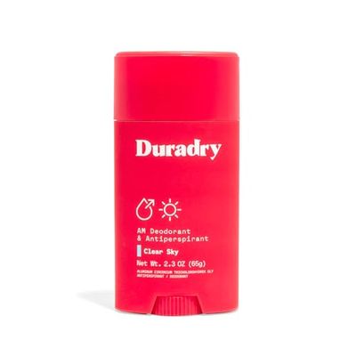Duradry Antiperspirant Deodorant for Women and Men - Anti Sweat Maximum Strength Deodorant, Excessive Sweat Protection for Armpits, Naturally Neutralize Odor - Clear Sky, 2.3 Oz