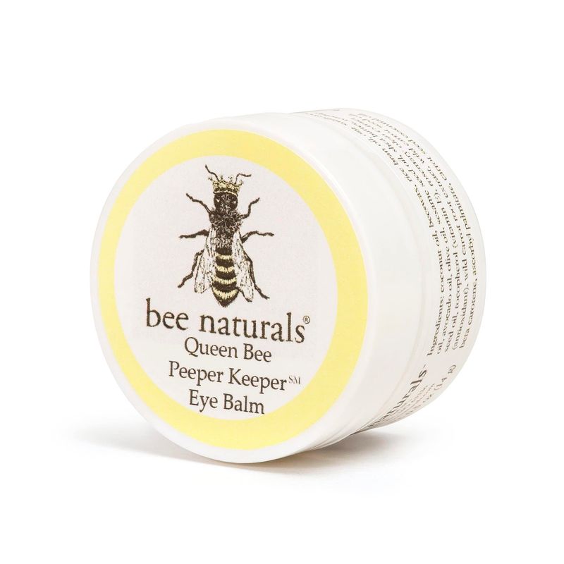 Bee Naturals Queen Bee Best Eye Balm Peeper Keeper - Natural Eye Balm with Vitamin E &amp; 10 Oils - Reduces Crow's Feet, Wrinkles &amp; Fine Lines - Moisturizing Skincare