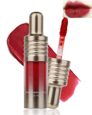 Velvet Lip Mud Tinted, Matte Lip Cream Lip Gloss, Velvet Matte Finish, Blendable High-Pigmentation Silky Creamy Texture, Lightweight, Soft, Moisturizing, Korean Lipstick Makeup Gift for Women Girl-#02