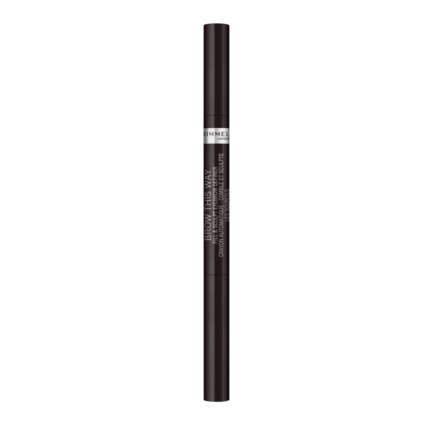 Rimmel Brow This Way Fill &amp; Sculpt Eyebrow Definer, Soft Black