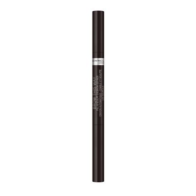 Rimmel Brow This Way Fill &amp; Sculpt Eyebrow Definer, Soft Black