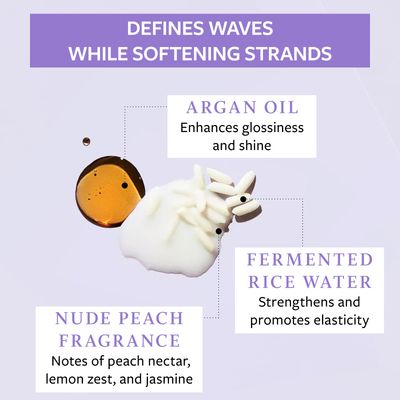 Function of Beauty Wavy Hair Shampoo &amp; Conditioner Set, 11 oz Each - With Fermented Rice Water to Strengthen &amp; Argan Oil to Enhance Glossiness &amp; Natural Shine, Sulfate-Free, Customizable Haircare