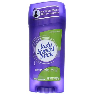 Lady Speed Stick Invisible Dry Antiperspirant &amp; Deodorant, Powder Fresh - 2.3 oz - 4 pk