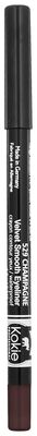 Kokie Cosmetics Waterproof Velvet Smooth Eyeliner Pencil, Chocolate, 0.042 Ounce