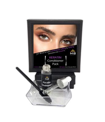 Eyelash Brow KERATIN Conditioner Serum for LAMINATION PermLiftTintWax AFTERCARE &amp; Growth (1-5ml &amp; Free Brush)