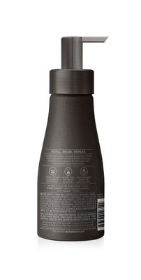 Method Premium Foaming Hand Wash, Vetiver  Amber, Reusable Black Aluminum Bottle, Biodegradable Formula, 10 fl oz (Pack of 3)