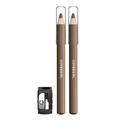 COVERGIRL - Easy Breezy Brow Fill  Define Brow Pencil, Sharpener Included, Long-Lasting, Deeply Pigmented, Blendable Formula, 100% Cruelty-Free