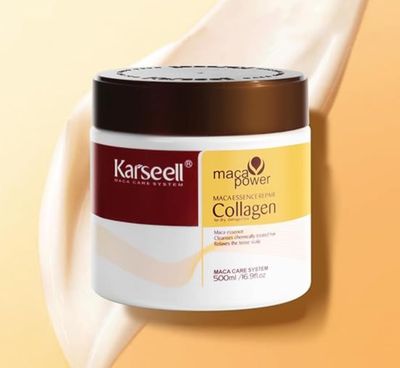 WOTION Collagen Hair Treatment Deep Repair Conditioning Argan Oil Collagen Hair Mask Essence for Dry Damaged Hair All Hair Types 16.90 oz 500ml