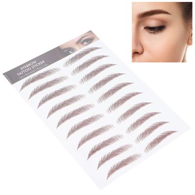 Eyebrow Transfers, Eyebrow Sticker Eyebrow Transfer Sticker for Women,Eyebrows Stickers Waterproof Long Lasting False Tattoos Peel Off Instant Eyebrow for Women Girls