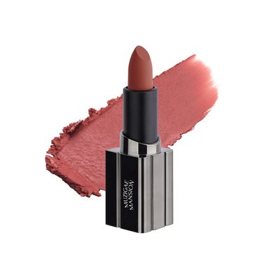 MUZIGAE MANSION Moodwear Blur Lip Stick - Soft Blurring Tint, Long-Lasting Hydrating, Waterproof K-Beauty - MLBB &amp; Bold Red Shades (Sleek Metallic Design) (Soft Matte Blurring Effect) (01 PRIME)