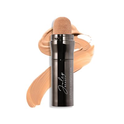 Julep Cushion Complexion Medium Coverage Foundation - Linen | Covers, Brightens &amp; Evens Skin Tone | On-The-Go Cushion Applicator | Hyaluronic Acid, Vitamin B5 &amp; E
