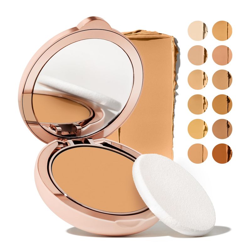 Ilumina CC Creamy Compact SPF 50 Mineral Broad Spectrum Sunscreen for Face - Tinted Blurring Balm SPF- Matte, Light Coverage - Water &amp; Sweat Resistant - All Skin Types - By Sofia Vergara, 10g 3N