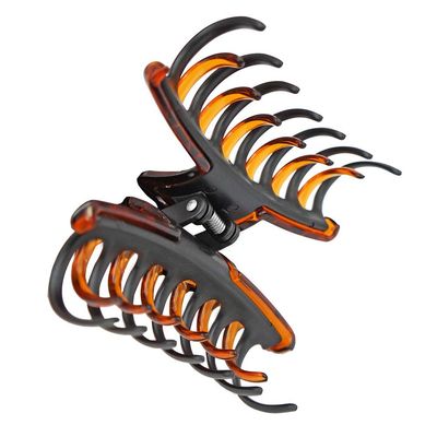 Revlon Strong Hold Hair Claw Clips, BrownBlack, 2 Count (Pack of 1)