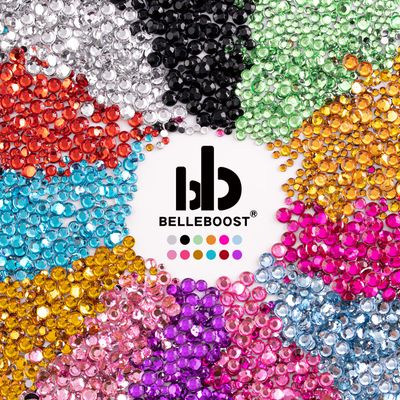Two Packs of Flatback Rhinestones 4520 Pcs Rainbow Gems Crystal Nail Rhinestones for Crafting, Colorful ABTransparent White Rhinestones for Bedazzling with Picker Tools for Nail Art and Face Makeup