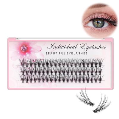 Bodermincer 20D 0.07mm Thickness 8-22mm To Choose Grafting False Eyelashes False Eyelashes Individual Natural Long Mink Fake Eyelashes Extension Handmade Bulk Wholesale (14mm)