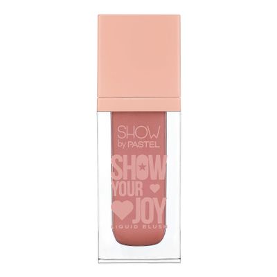Show By Pastel Show Your Joy Liquid Blush 53 | Peach | Dewy Finish | Natural Looking | Clean Beauty | Moisturize The Skin Up to 24 Hours | Cruelty-Free | Natural and Fresh Looking | 0.141 fl.oz.