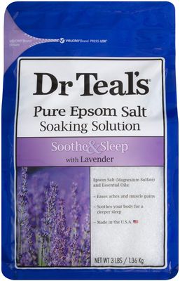 Dr Teal's Epsom Salt Bath Soaking Solution Gift Set (Eucalyptus and Lavender 2 Pack, 3lb Each) - Soothe and Sleep &amp; Relax and Relief - Soothe Achy Muscles at Home - Pure Epsom Salts &amp; Essential Oils