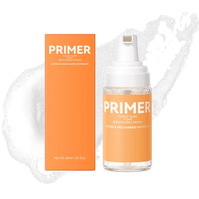 MIESCHER Hydrating Face Prime, Cloud Glow Foam Prime For Flawless, Smooth Skin, Mousse Foam Base, Blur  Pore Minimize Fine Lines,Moisturizing &amp; Smoothing Primer With Sodium Hyaluronate