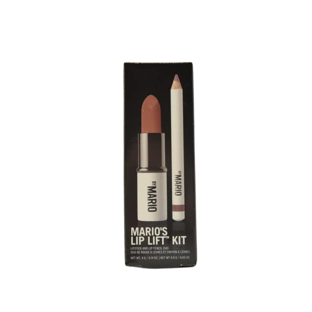 Makeup By Mario Mario&#39;s Lip Lift Kit - Pink Nude Ultra Suede Lipstick in Sam and Sculpting Lip Pencil in Hugh