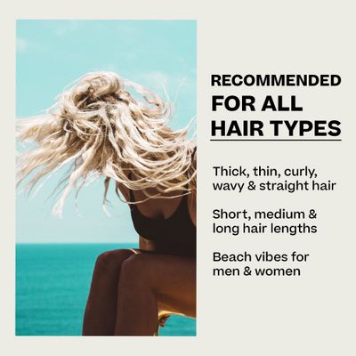 Byrd Sea Salt Surfspray, Salty Coconut Scent, Texturizing and Volumizing Mist for Hydrated, Shiny Surfer Hair, Safe for All Hair Types, 8 Fl Oz